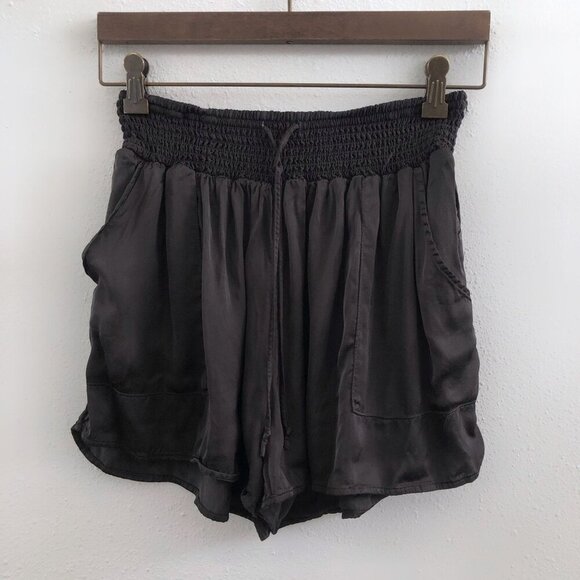 AERIE High Waisted Satin Shine Shorts Size Small - Picture 3 of 9